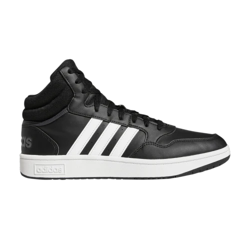 adidas Hoops 3.0 Mid Classic Vintage Core Black Cloud White Grey Six