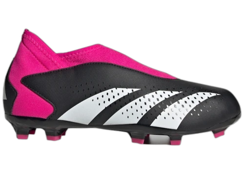 adidas Predator Accuracy.3 Laceless FG Core Black Cloud White Team Shock Pink (GS)