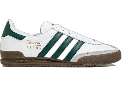 adidas Jeans White Collegiate Green Gum