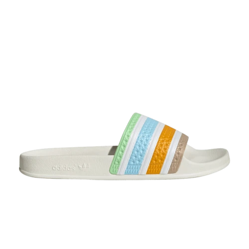 adidas Adilette Slides Bliss Blue Cloud White Off White