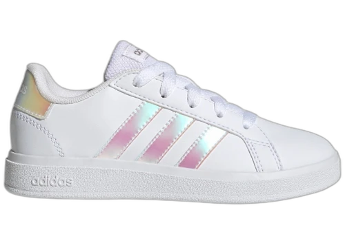 adidas Grand Court 2.0 Cloud White Iridescent Pink (GS)