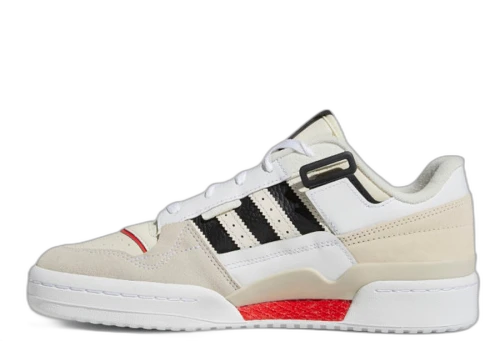 adidas Forum Exhibit Low White Vivid Red