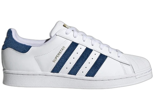 adidas Superstar Chenille Stripes Cloud White Blue