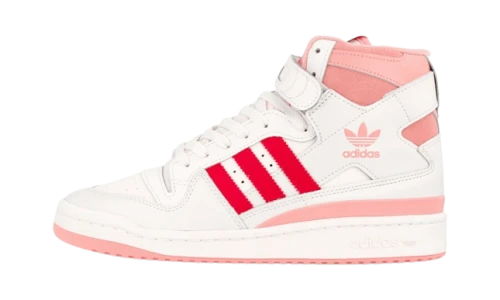 adidas Forum 84 Hi Off White Pink Red