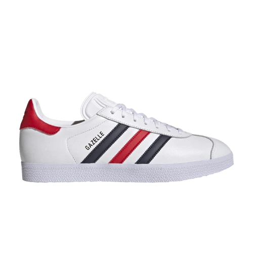 adidas Gazelle White Legend Ink Collegiate Red