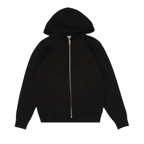 Loewe Anagram Zip-Up Hoodie 'Black'