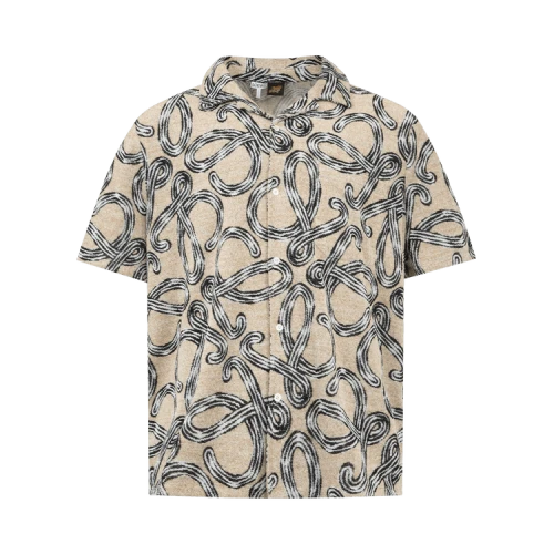 Loewe Short-Sleeve Shirt 'Beige/Black'