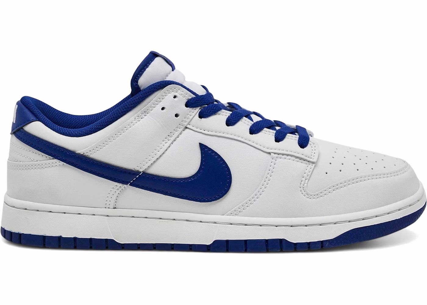 Nike Dunk Low Retro White Deep Royal Blue