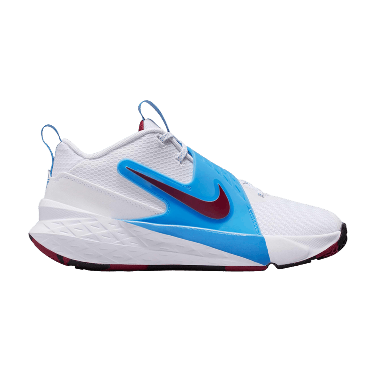 Nike Team Hustle D 12 White University Blue Black Team Red (GS)