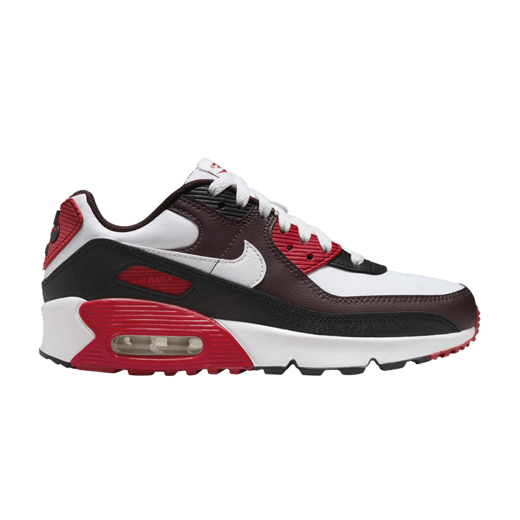 Nike Air Max 90 Burgundy Crush Black University Red White (GS)