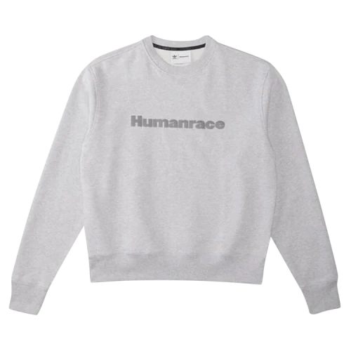 adidas x Pharrell Humanrace Logo Sweatshirt 'Light Grey'