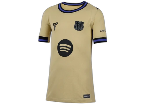 FC Barcelona x Kobe Bryant Kids 2025/26 Stadium Away Replica Jersey Team Gold/Team Gold/Persian