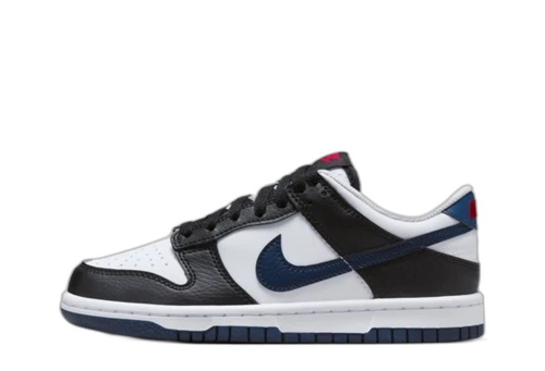 Nike Dunk Low Black White Midnight Navy (GS)