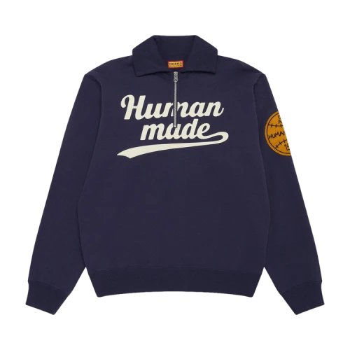 Human Made Half-Zip Sweatshirt 'Navy'