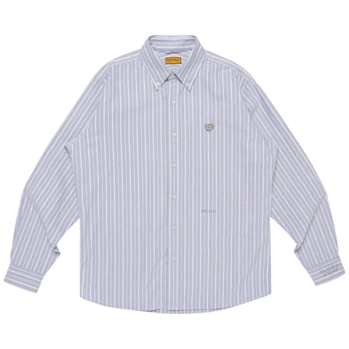 Human Made Stripe OX B.D. Shirt 'Blue'