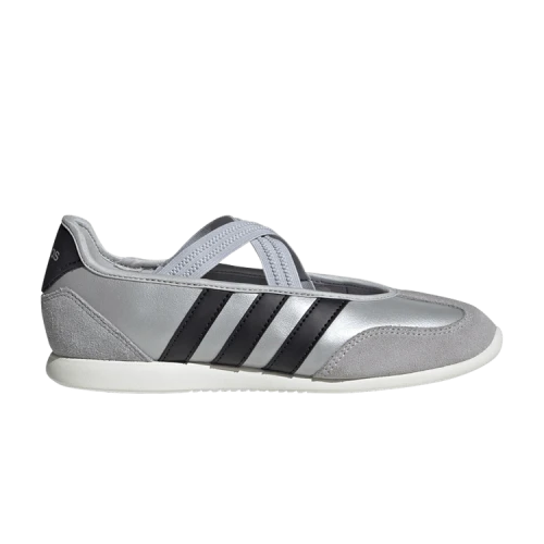 adidas Barreda Mary Jane Silver Metallic Black (Women's)
