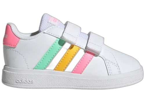 adidas Grand Court 2.0 Cloud White Pulse Mint Beam Pink (TD)