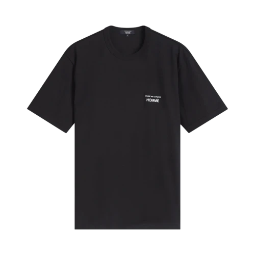 Comme des Garçons Homme Cotton Jersey Print Logo T-Shirt 'Black'