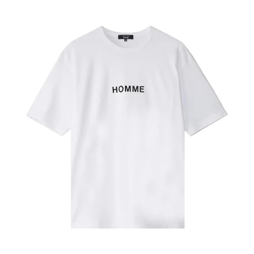Comme des Garçons Homme Tight Tension Cotton Jersey Printed T-Shirt 'White'