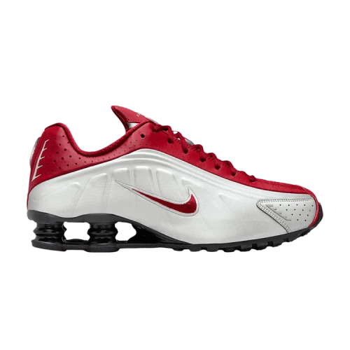 Nike Shox R4 Metallic Silver Black Crimson