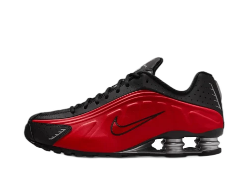Nike Shox R4 University Red Black Metallic Silver