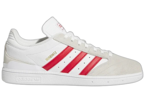 adidas Busenitz White Better Scarlet