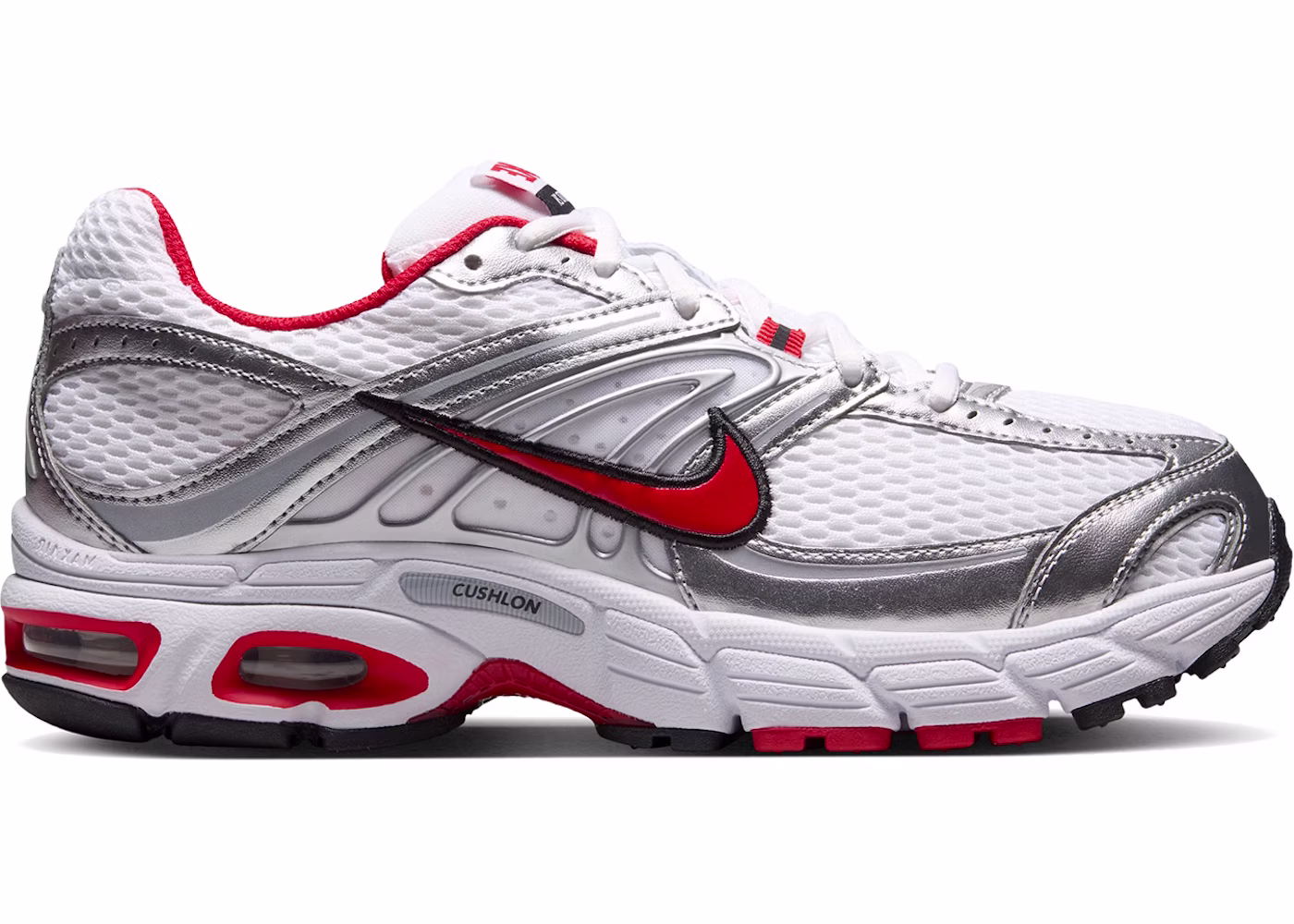 Nike Air Max Moto 2K White Metallic Silver Red (Women's)