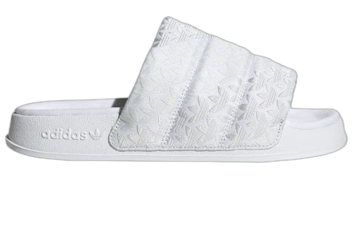 adidas Adilette Essential Slides Triple White (Women's)