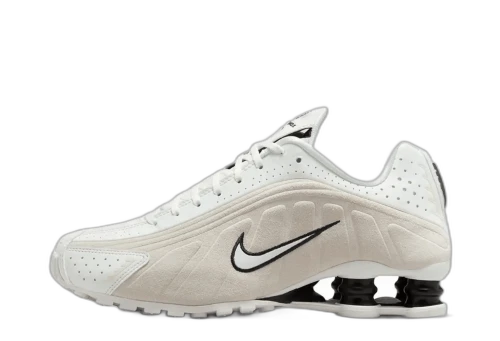 Nike Shox R4 White Black Suede (Women's)
