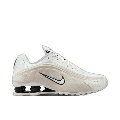Nike Shox R4 White Black Suede (Women's)