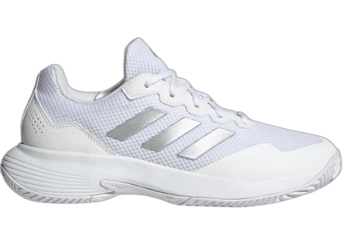 adidas Gamecourt 2.0 Cloud White Silver Metallic (Women's)