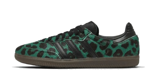adidas Samba OG Leopard Semi Screaming Green (Women's)