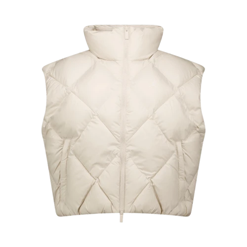 Air Jordan Brooklyn Quilted Puff Vest 'Light Orewood Brown/White'