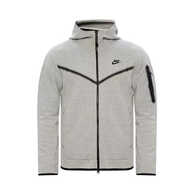 Nike Sportswear Tech Fleece Windrunner Full Zip Hoodie (FW24) Dark Grey Heather/Black