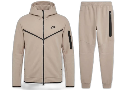 Nike Sportswear Tech Fleece Hoodie & Joggers Set (FW24) Cream Black