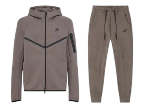 Nike Tech Fleece Windrunner Full Zip Hoodie & Jogger Set Cave Stone/Black