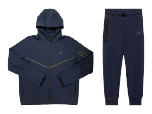 Nike Tech Fleece Windrunner Full Zip Hoodie & Jogger Set Obsidian Black