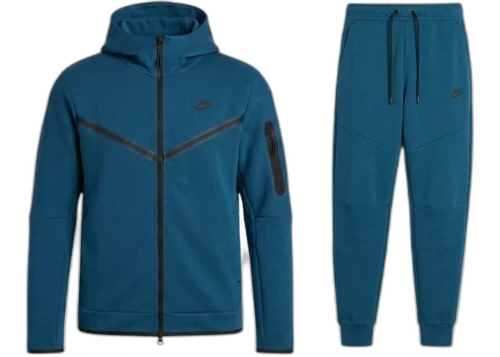 Nike Sportswear Tech Fleece Hoodie & Joggers Set (FW24) Court Blue Black