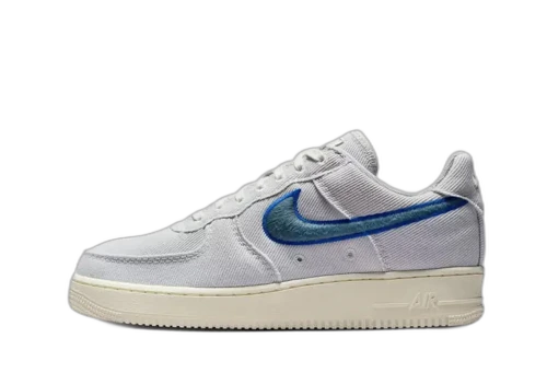 Nike Air Force 1 Low Canvas Photon Dust Game Royal Pale Ivory Smokey Blue