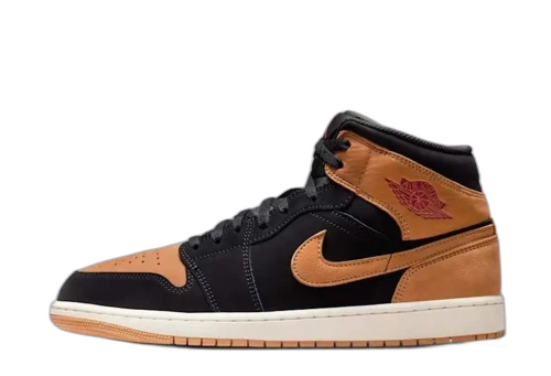 Jordan 1 Mid SE Black Flax