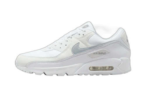Nike Air Max 90 Premium White Metallic Silver Reflective