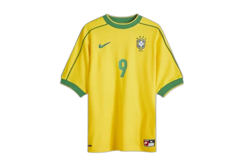 Nike Brazil 1998 Reissue Ronaldo Soccer Replica Jersey Varsity Maize