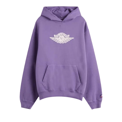 Nike Air Jordan Rare Air Fleece Pullover Hoodie Purple Earth