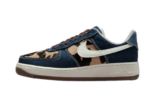 Nike Air Force 1 Low Cheetah Blue Denim (Women's)