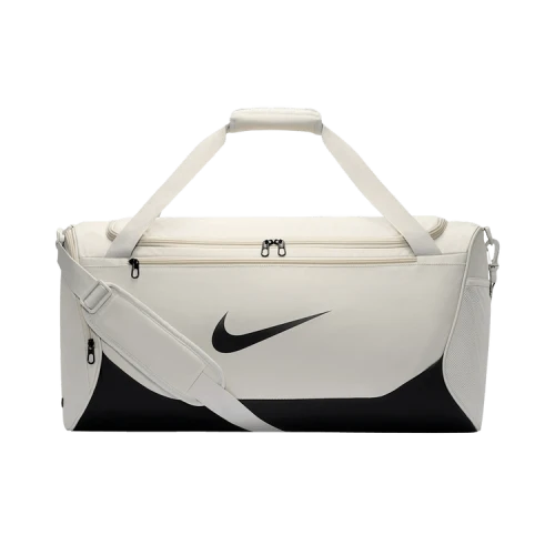 Nike 60L Medium Brasilia DuffeL Bag 'Light Bone/Black/Black'