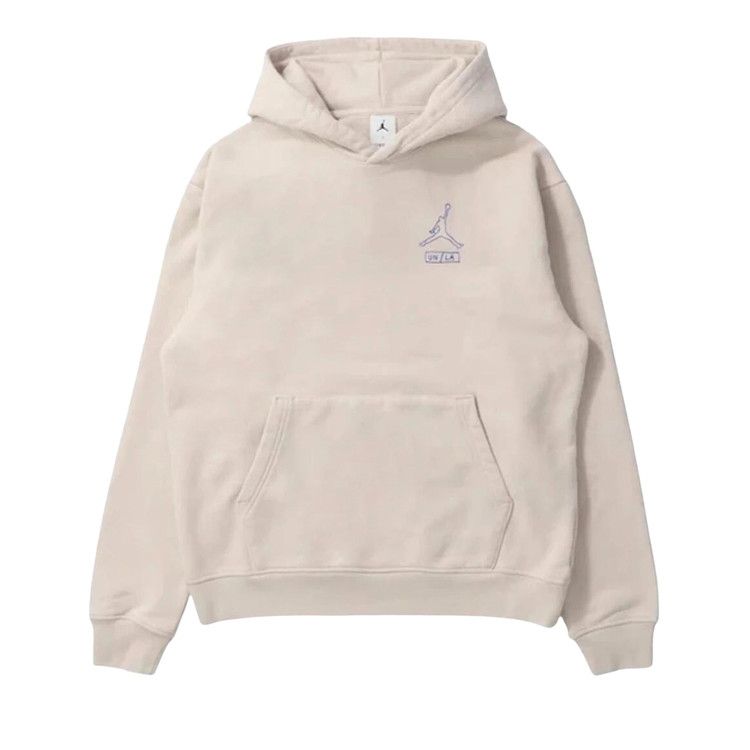Jordan x Union LA Fleece Hoodie Light Orewood Brown/Hyper Cobalt