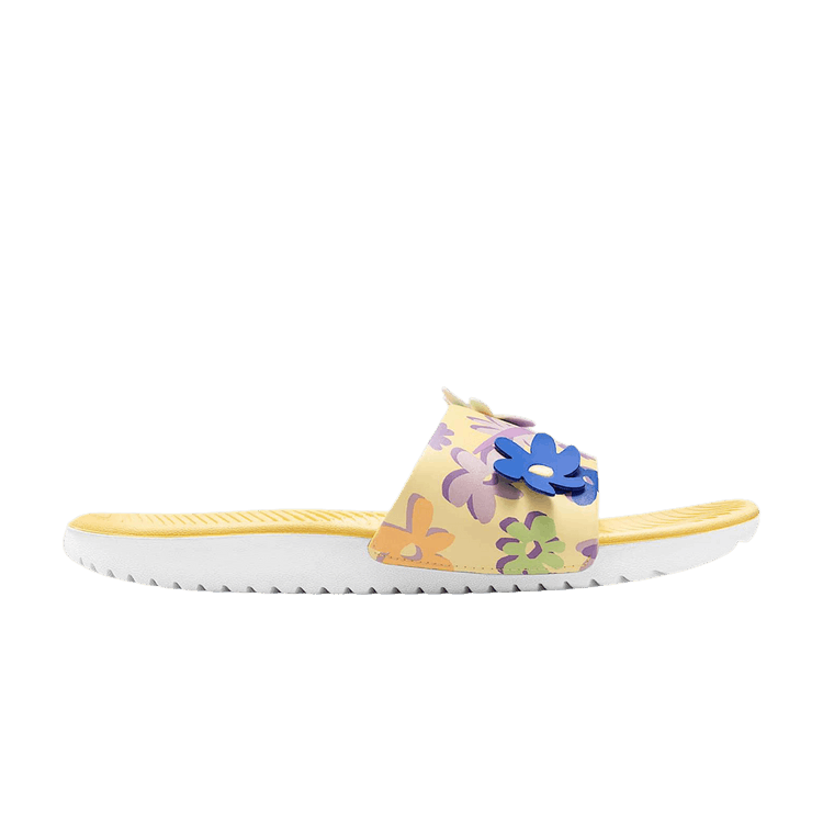 Nike Kawa Slide SE Soft Yellow Silt Red Sapphire (GS)