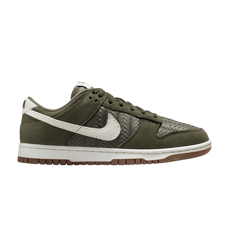 Nike Dunk Low Premium SE Woven Medium Olive Gum (Women's)