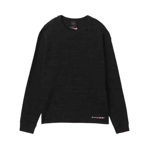 Air Jordan x Awake NY Thermal Shirt 'Black/Black/White/University Red'