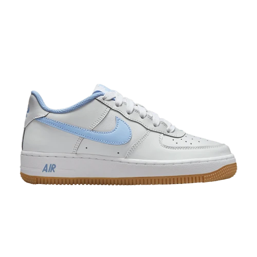 Nike Air Force 1 Low LV8 Photon Dust White Gum Medium Brown Psychic Blue (GS)